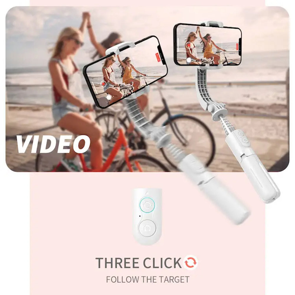 Selfie Stick Bluetooth Techsuit L08Mini, Univerzalen, Črn