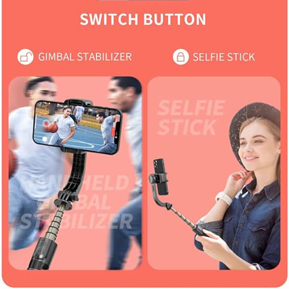 Selfie Stick Bluetooth Techsuit L08Mini, Univerzalen, Črn