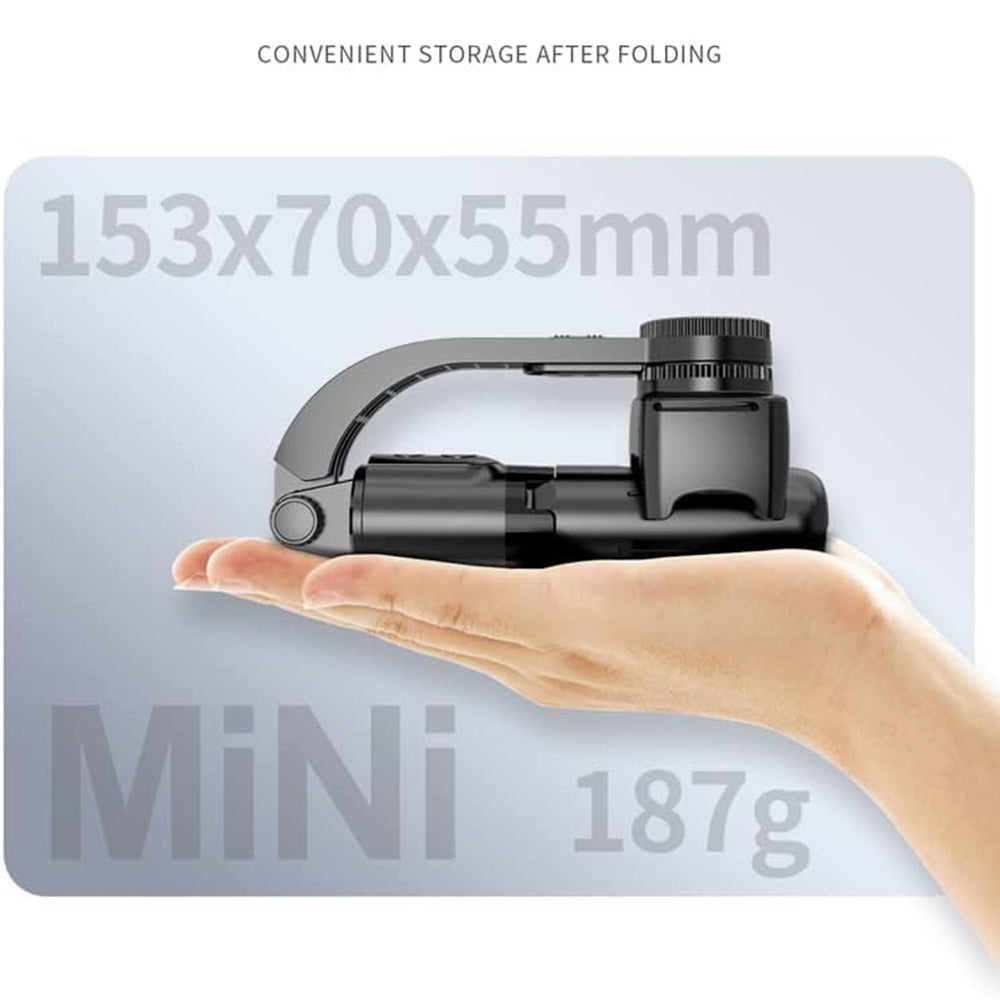 Selfie Stick Bluetooth Techsuit L08Mini, Univerzalen, Črn