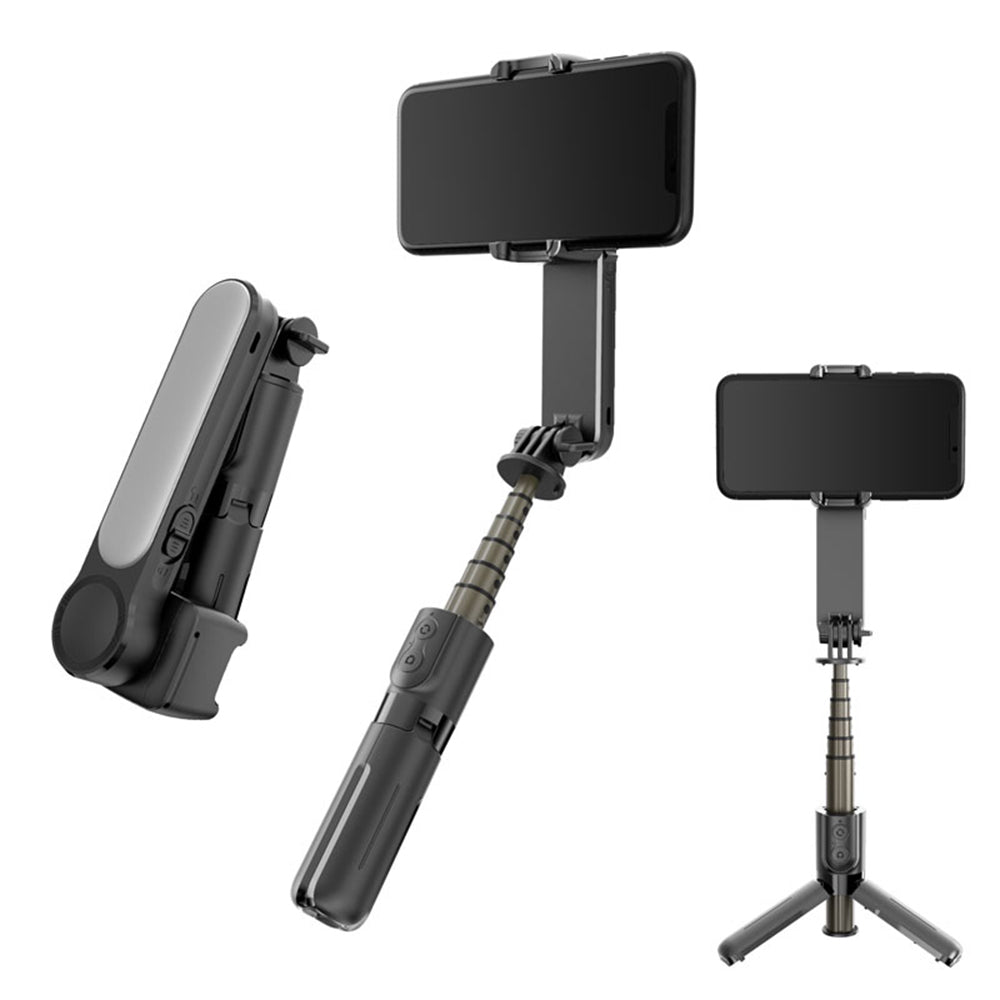 Gimbal Stabilizator Bluetooth Techsuit L09 Gimbal, Univerzalen, Črn