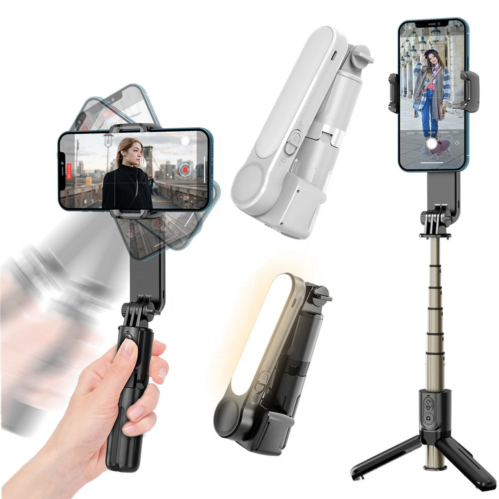 Gimbal Stabilizator Bluetooth Techsuit L09 Gimbal, Univerzalen, Črn