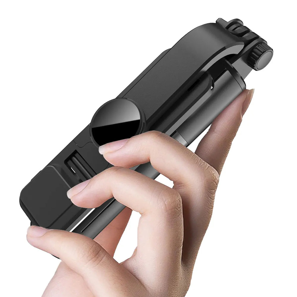 Selfie Stick Bluetooth Techsuit L10s, Univerzalen, Črn