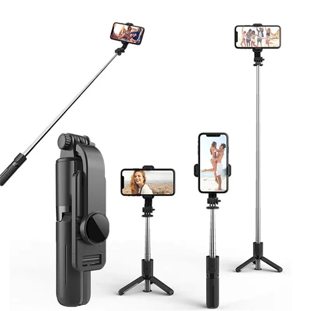 Selfie Stick Bluetooth Techsuit L11, Univerzalen, Črn