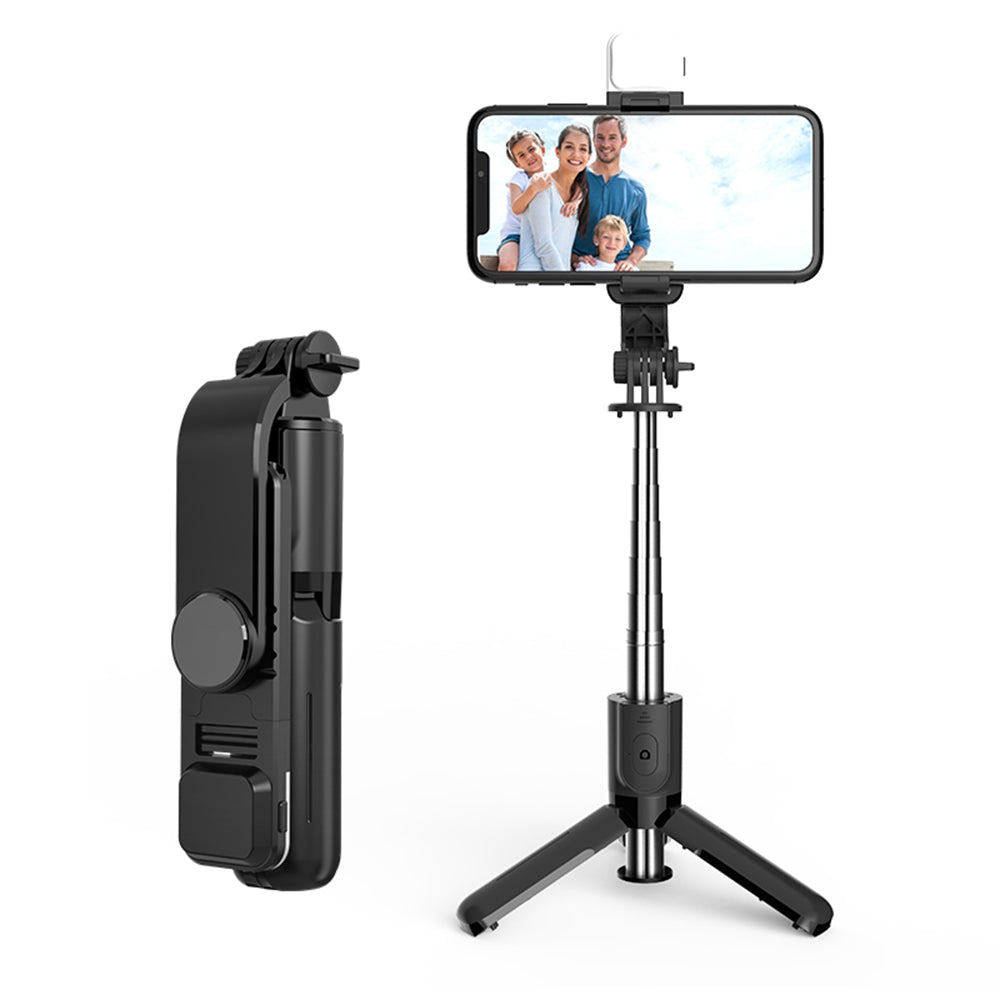 Selfie Stick Bluetooth Techsuit L11s, Univerzalen, Črn