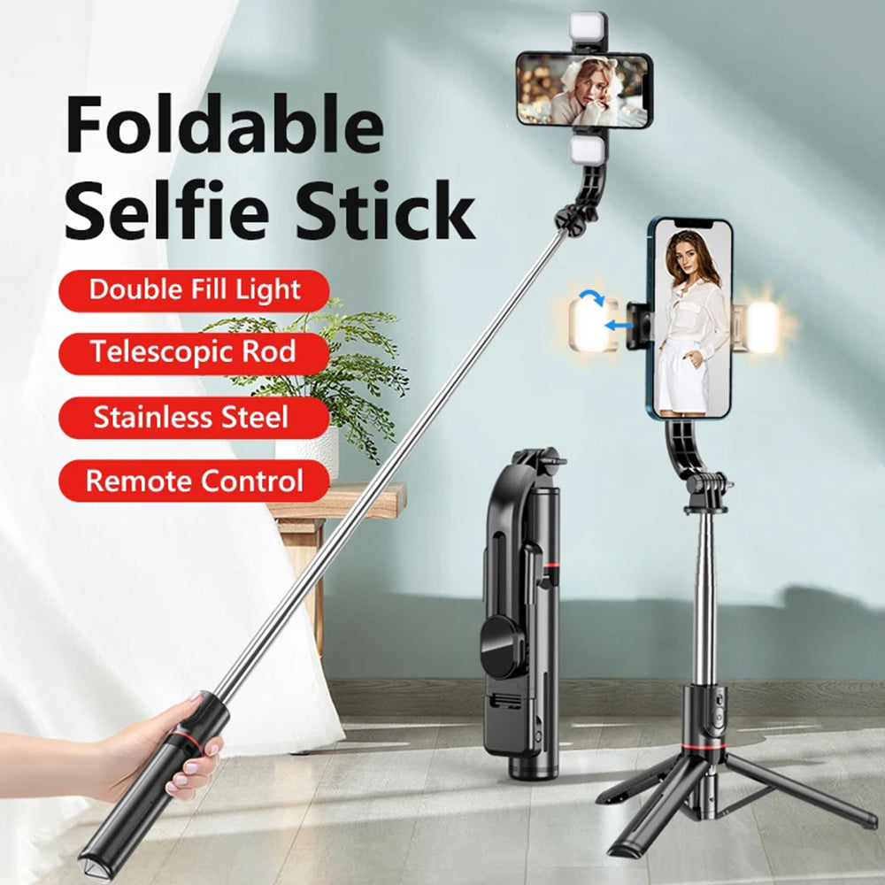 Selfie Stick Bluetooth Techsuit L13d, Univerzalen, Črn
