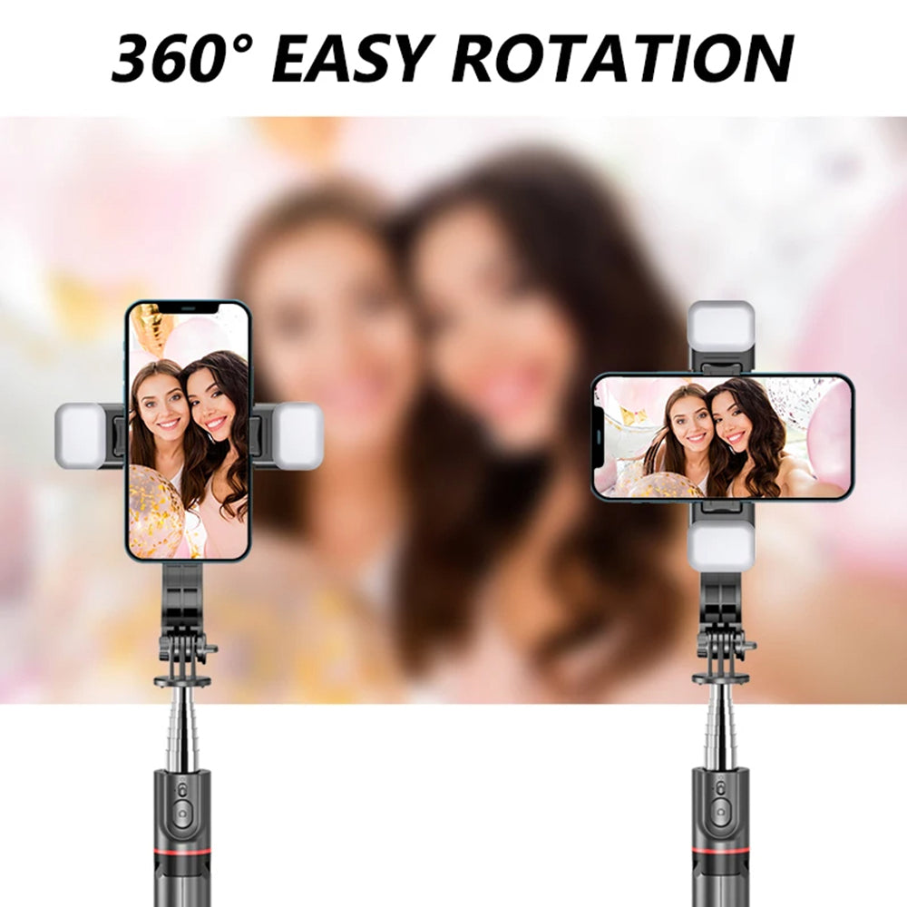Selfie Stick Bluetooth Techsuit L13d, Univerzalen, Črn
