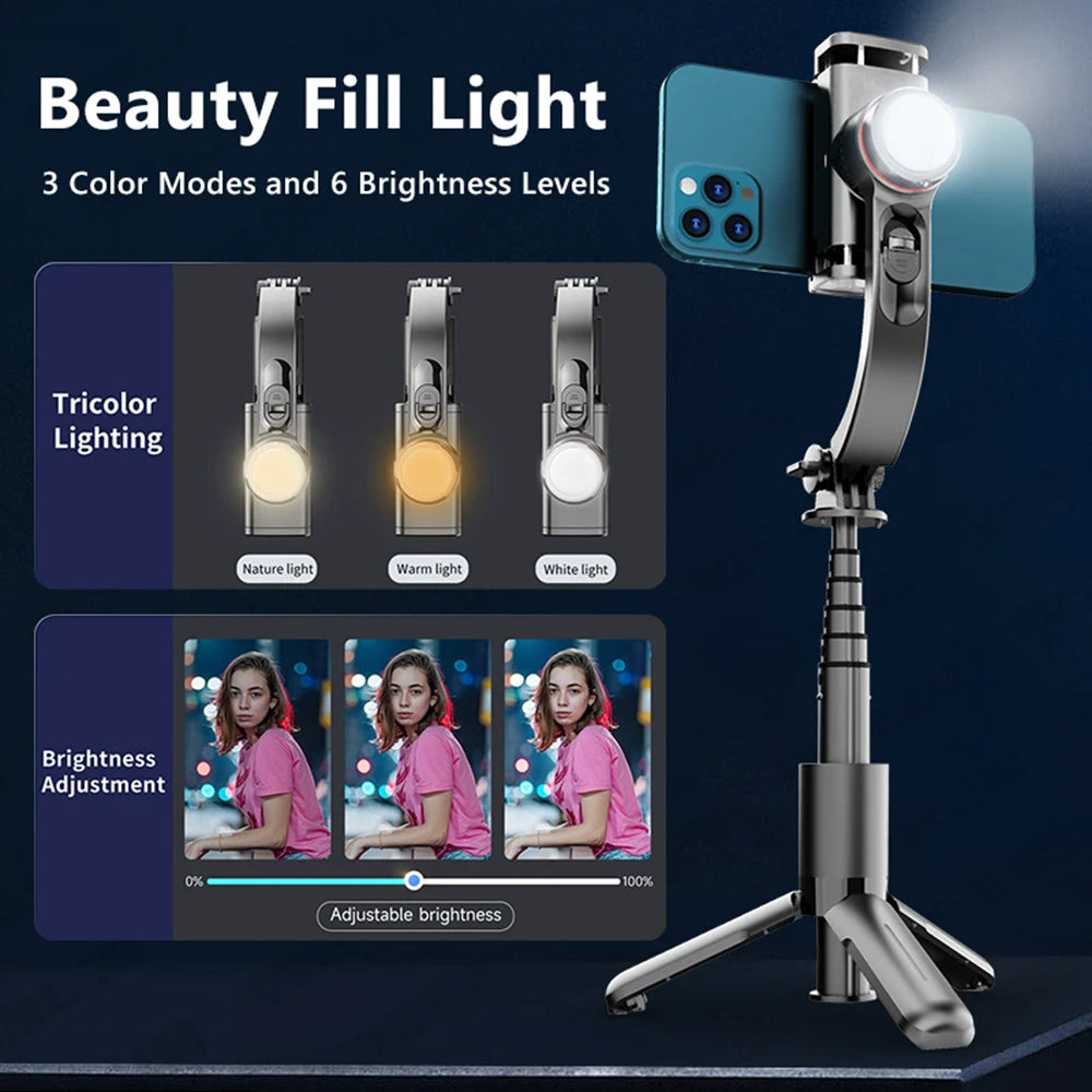 Selfie Stick Bluetooth Techsuit L18sMini, Univerzalen, Črn