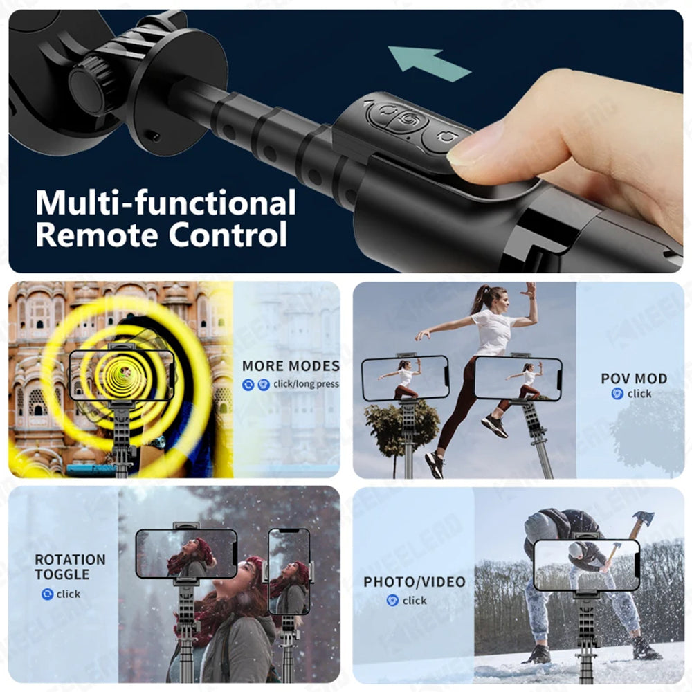 Selfie Stick Bluetooth Techsuit L18sMini, Univerzalen, Črn