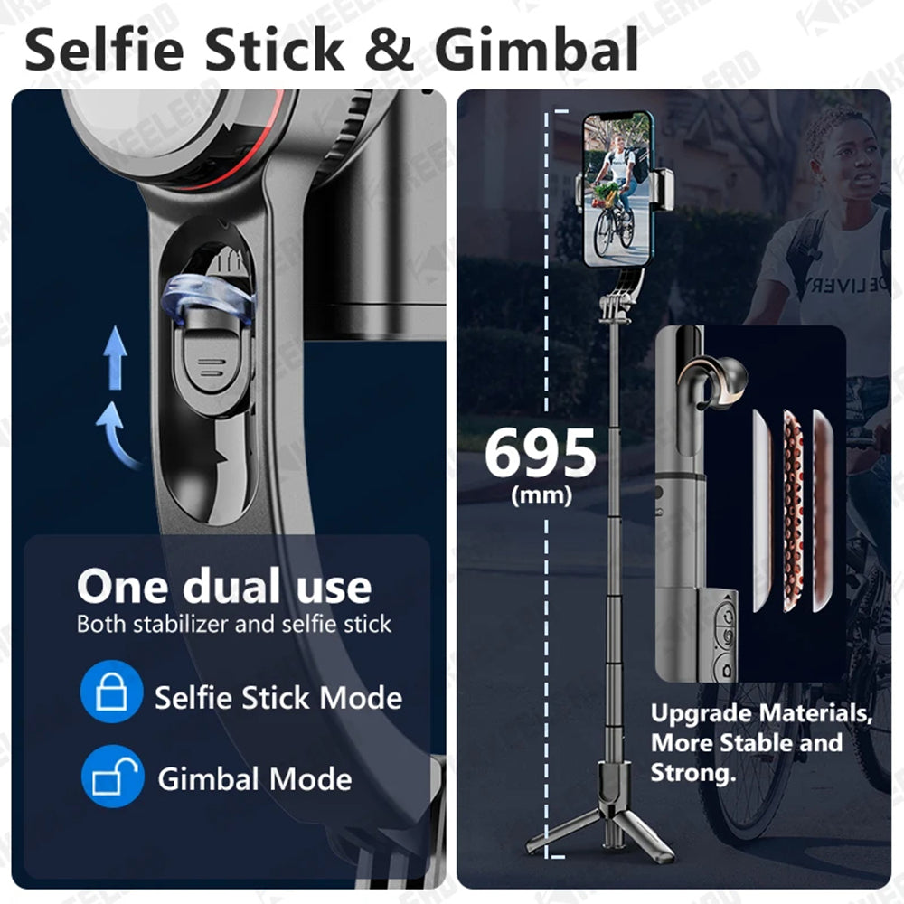 Selfie Stick Bluetooth Techsuit L18sMini, Univerzalen, Črn