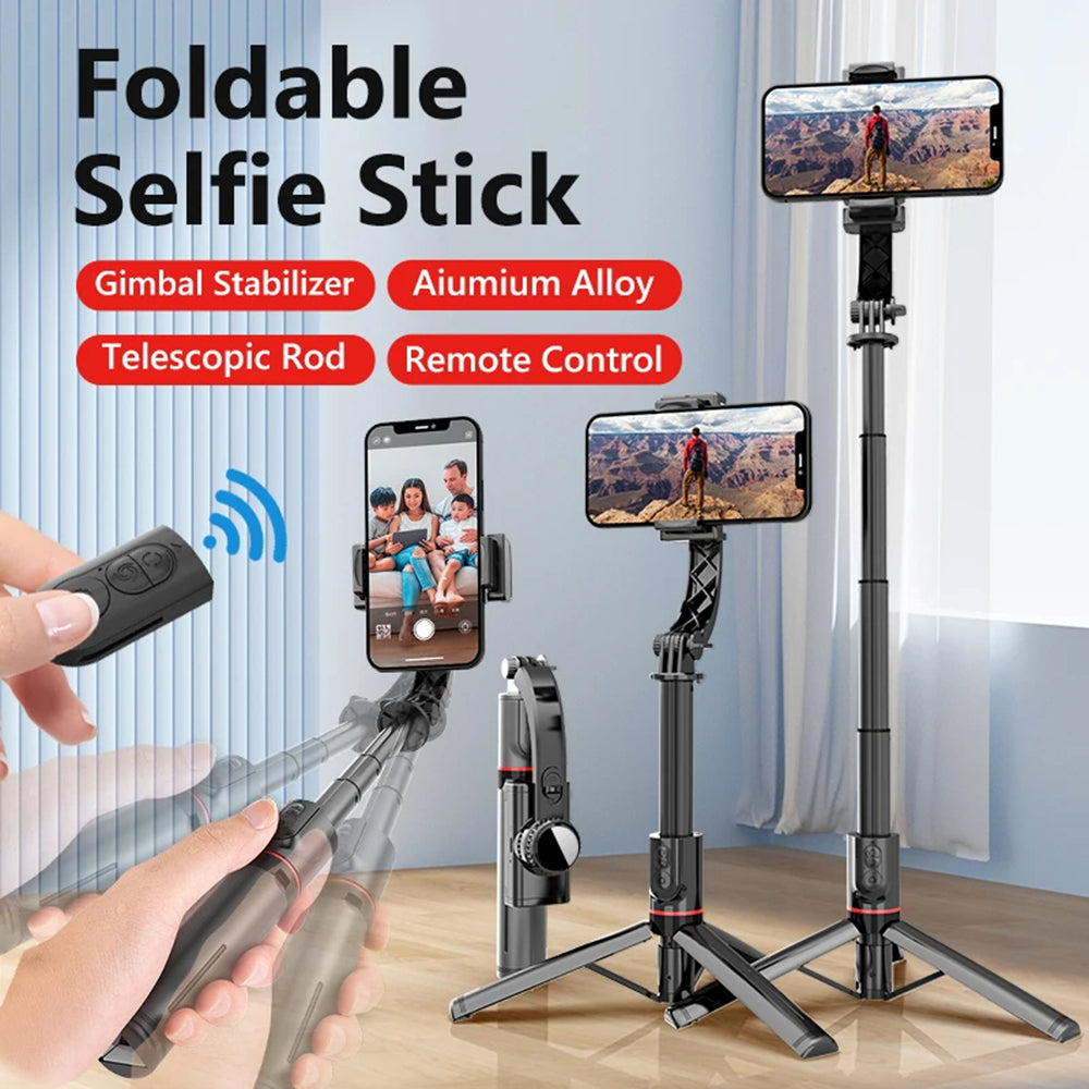 Selfie Stick Bluetooth Techsuit L19, Univerzalen, Črn