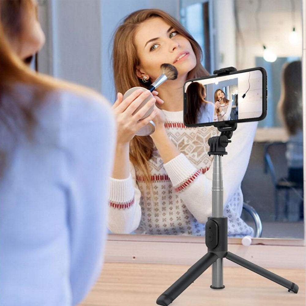 Selfie Stick Bluetooth Techsuit Q01, Univerzalni, Bel