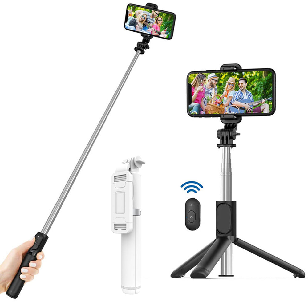 Selfie Stick Bluetooth Techsuit Q01, Univerzalni, Bel