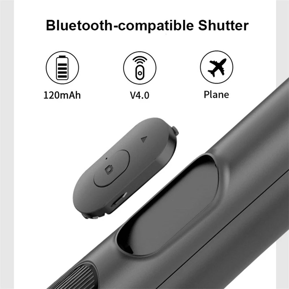 Selfie Stick Bluetooth Techsuit Q05, Univerzalen, Črn
