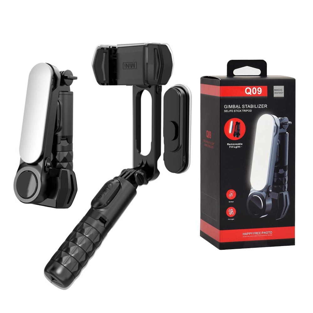 Selfie Stick Bluetooth Techsuit Q09, Univerzalen, Črn