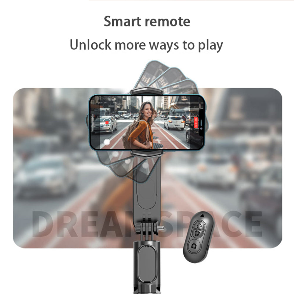 Selfie Stick Bluetooth Techsuit Q09, Univerzalen, Črn