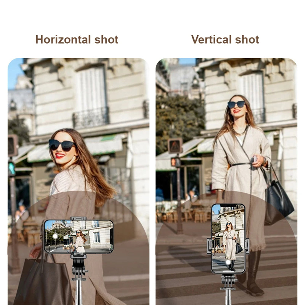Selfie Stick Bluetooth Techsuit Q11s, Univerzalen, Črn