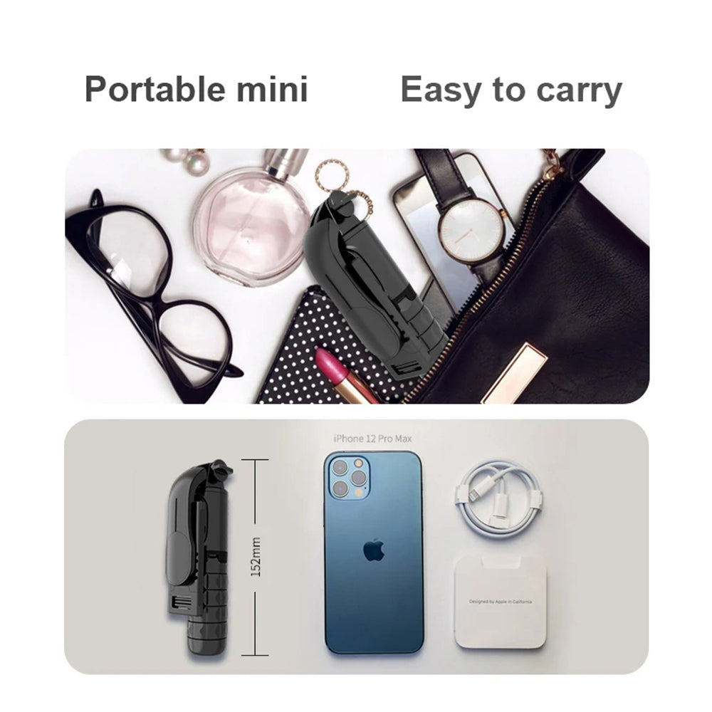 Selfie Stick Bluetooth Techsuit Q11s, Univerzalen, Črn
