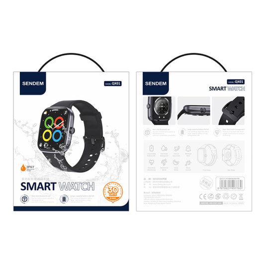 Pametna ura Sendem QX01, črna