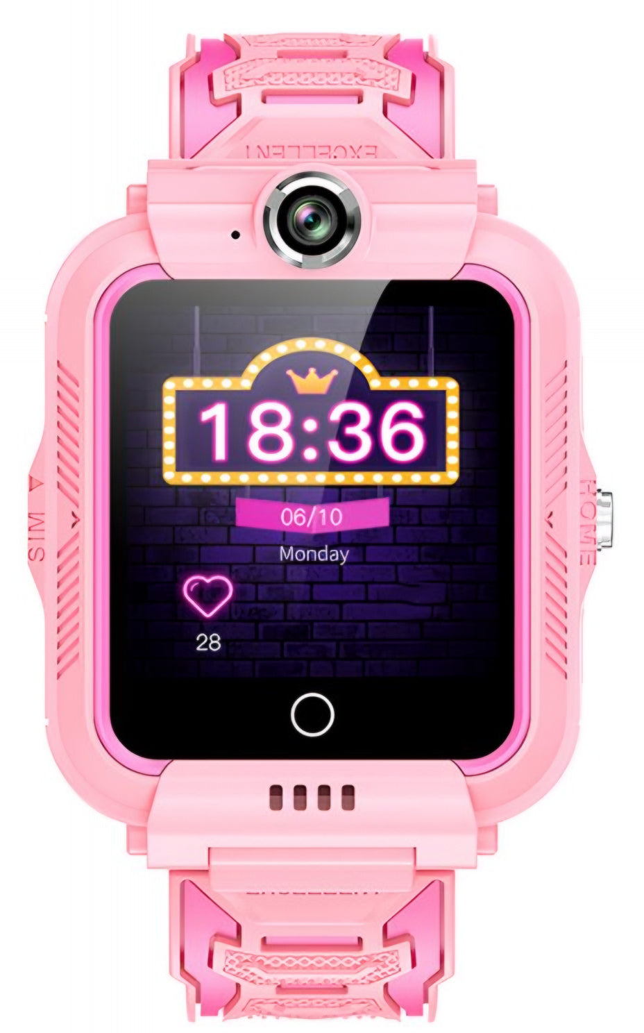 Pametna ura XO Design Kids H110, Roza