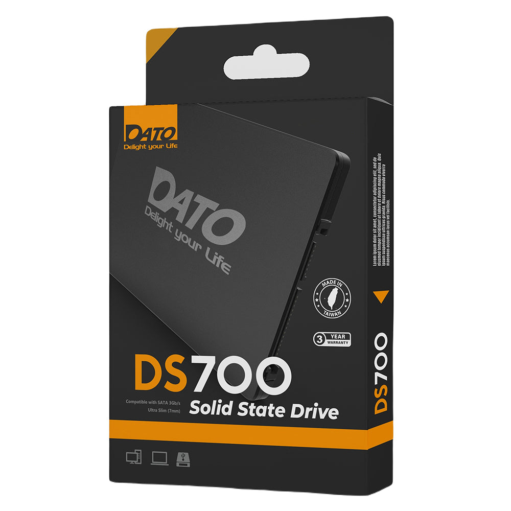 Solid State Drive (SSD) Dato DS700, 4TB, 2,5 palca, SATA III, Črn DS700SSD-4TB