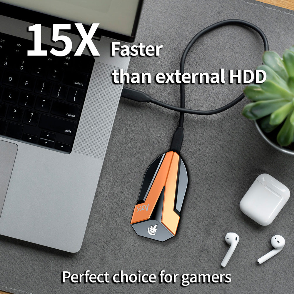Solid State Drive (External SSD) Dato Ares Amber Shield, 500GB, Black ARSASE-500GB