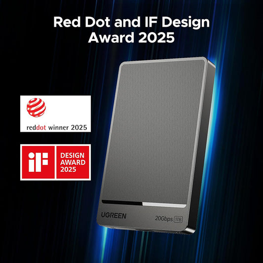 Trdi disk (Zunanji SSD) UGREEN 35270, 1TB, Siv