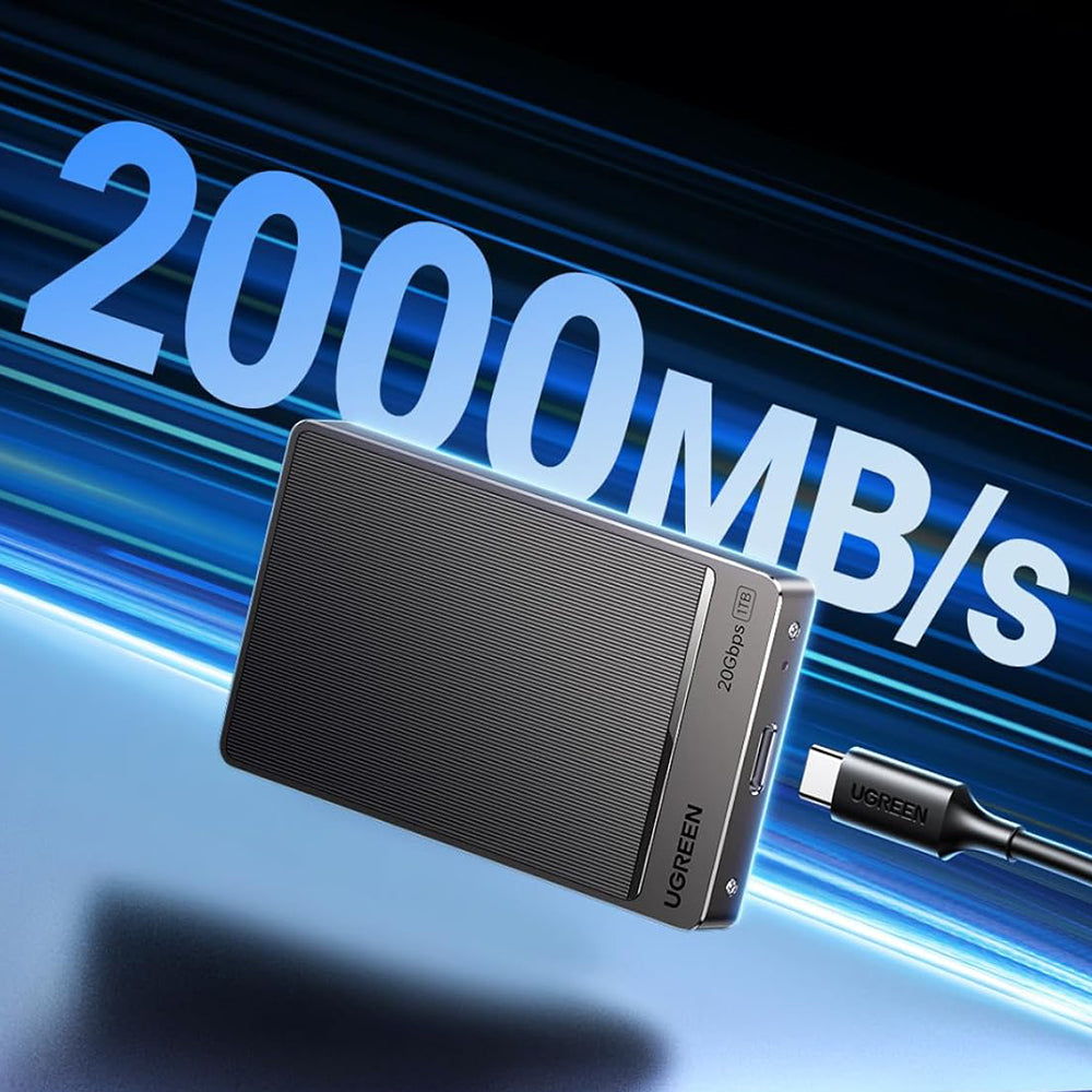 Trdi disk (Zunanji SSD) UGREEN 35270, 1TB, Siv