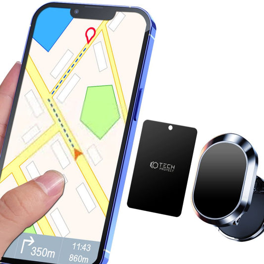 Metal Sticker Tech-Protect, Set 4 pieces, Black THP1233BLK