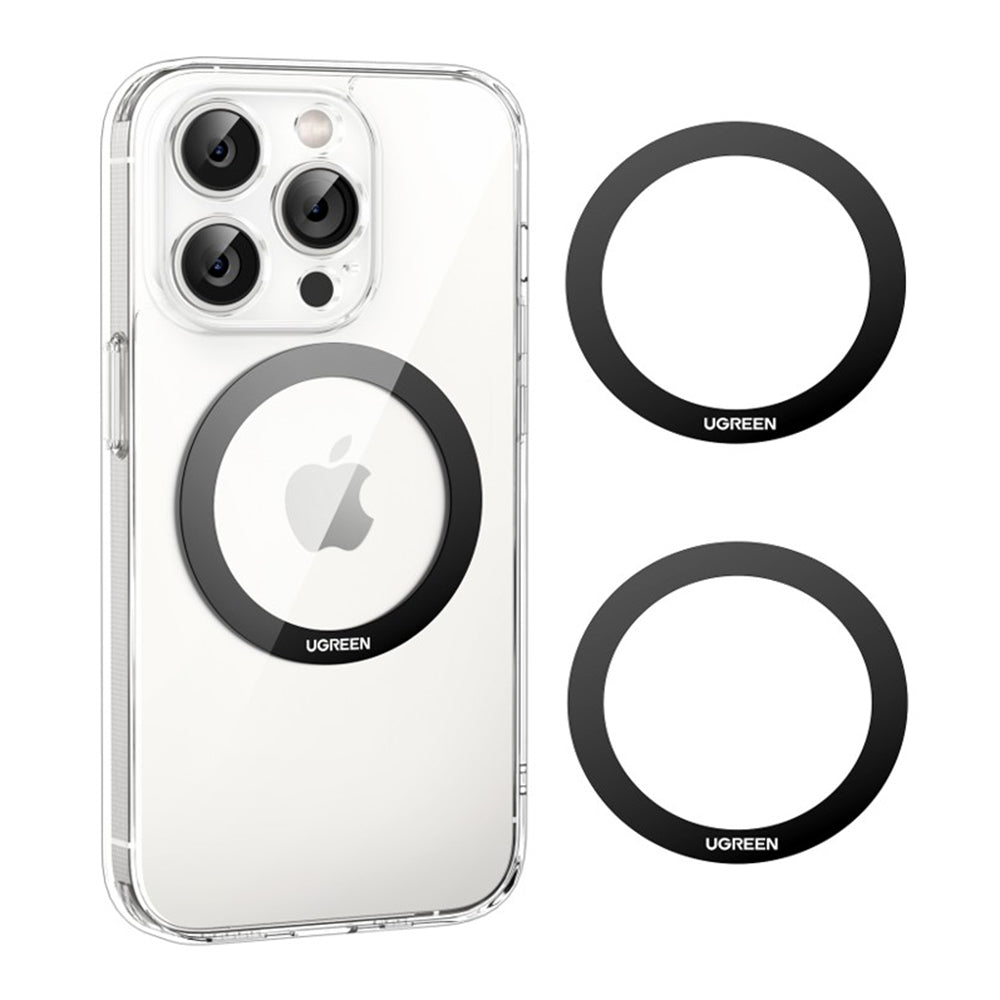 Kovinska nalepka UGREEN LP428 (25766), Set 2 kosa, Črna