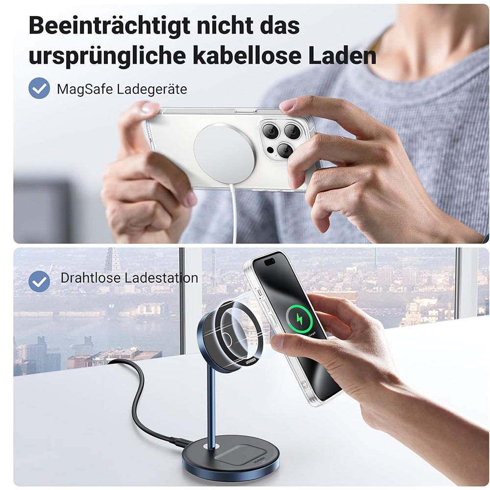 Kovinska nalepka UGREEN LP428 (25766), Set 2 kosa, Črna