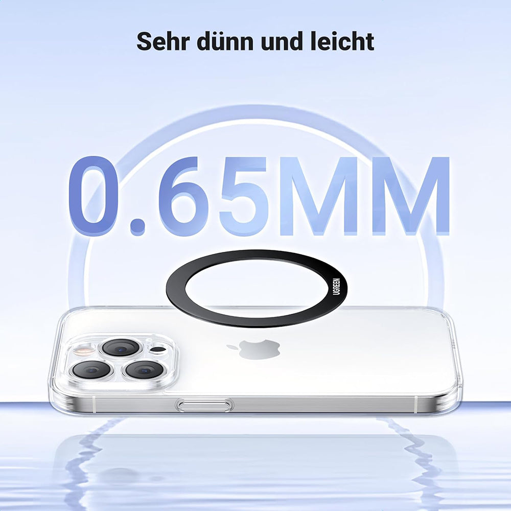 Kovinska nalepka UGREEN LP428 (25766), Set 2 kosa, Črna