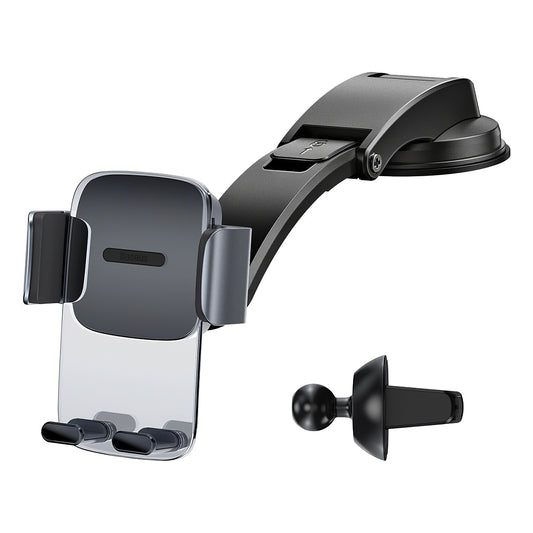 Baseus Gravity Grip Car Holder, 4,7-palčni - 6,7-palčni, črn