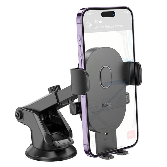 Nosilec za avto HOCO H19, 4.7inch - 7inch, črn