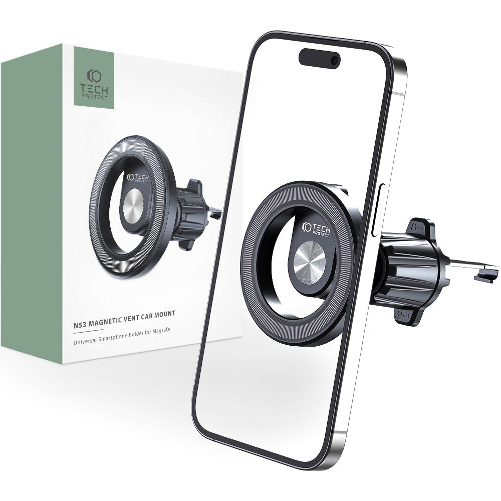 Magnetni avtomobilski nosilec Tech-Protect N53 Air Vent, Univerzalen, Črn