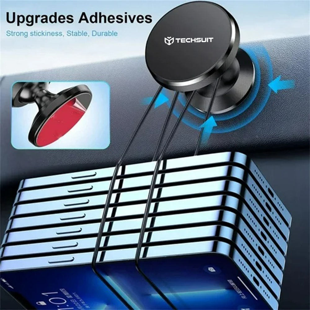 Magnetni avtomobilski nosilec Techsuit S10, Univerzalen, Črn