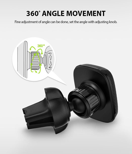 Magnetni avtomobilski nosilec Ringke Power Clip, univerzalen, črn