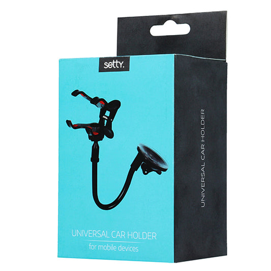 Setty Froggy Long Car Holder, univerzalen, črn