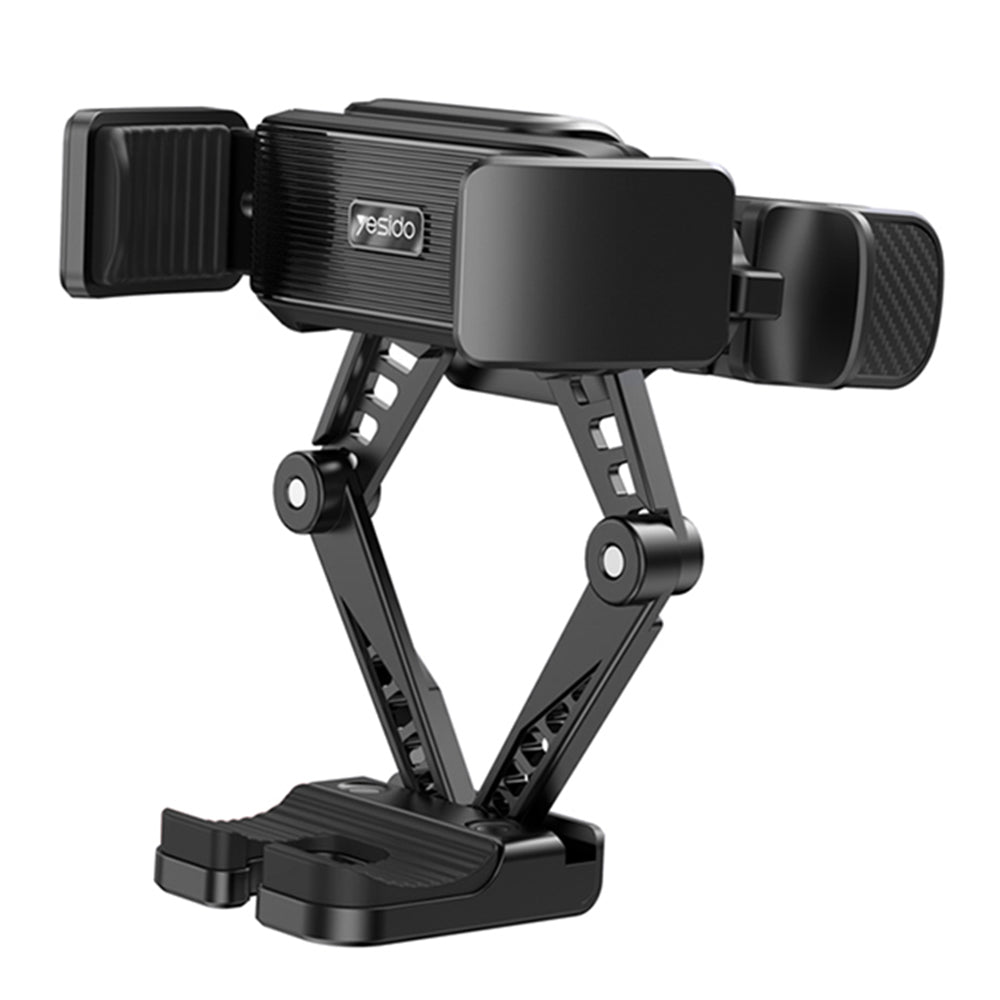 Nosilec za avto Yesido C166, 4.7inch - 7inch, črn