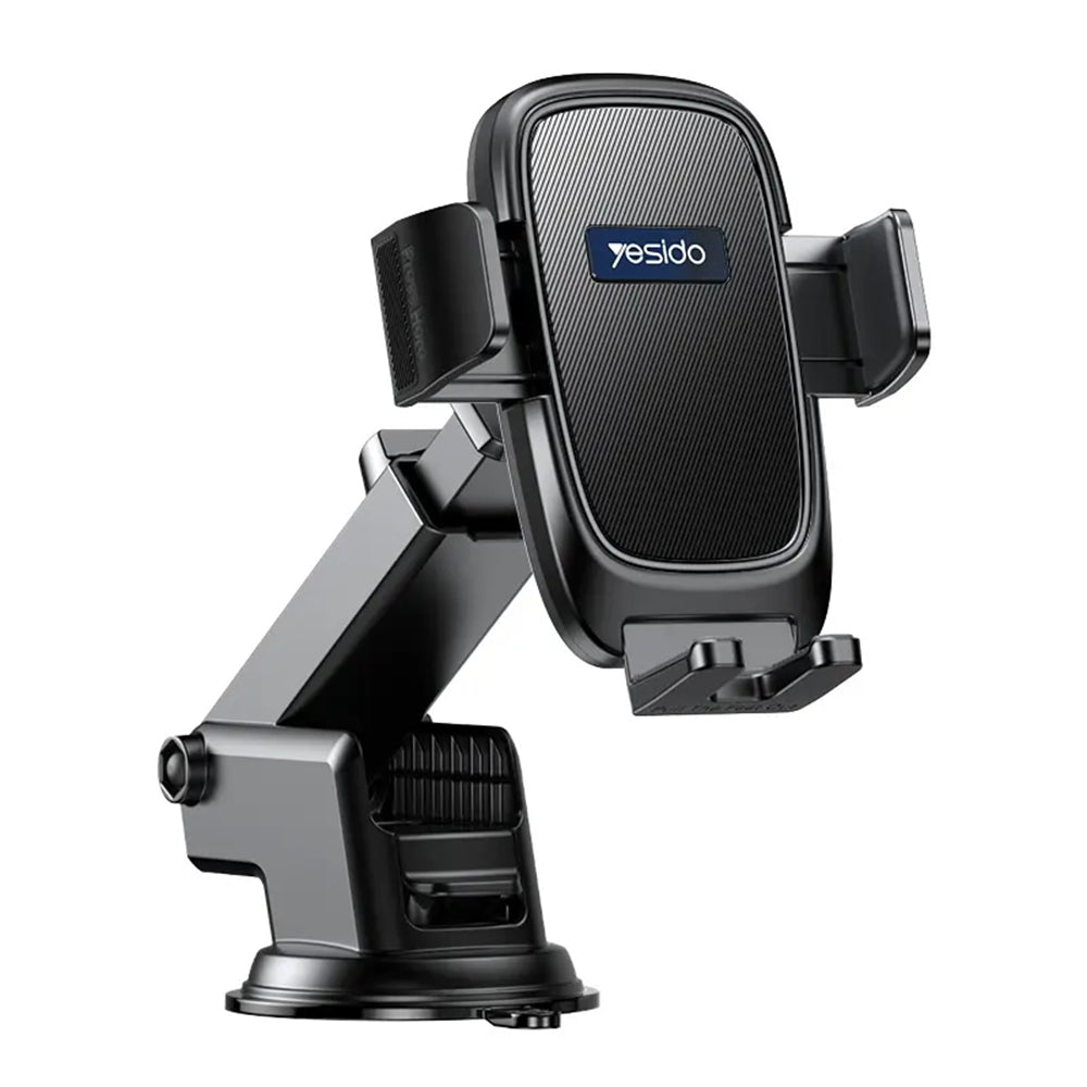 Nosilec za avto Yesido C262, 4.7inch - 7.2inch, črn
