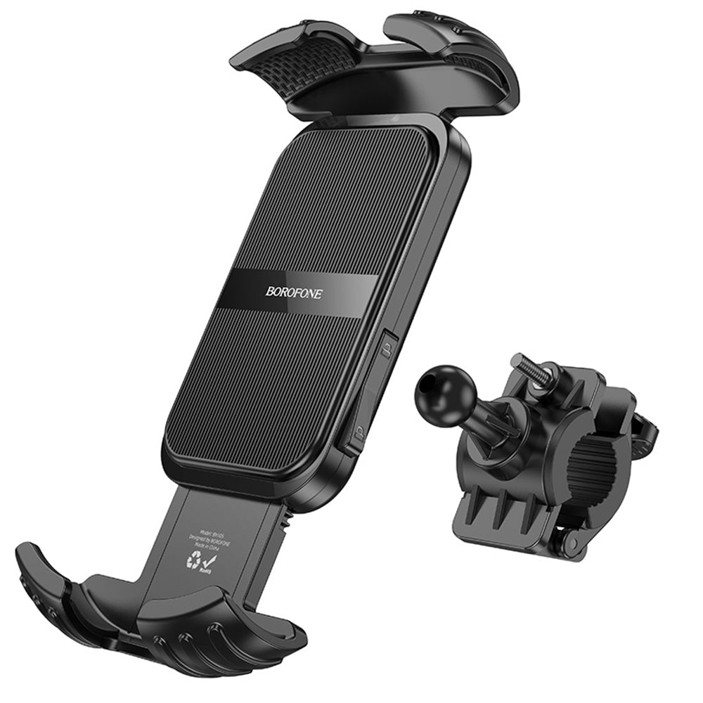 Nosilec za kolo motorno kolo Borofone BH105 Basalt, 4.7inch - 7inch, Črn