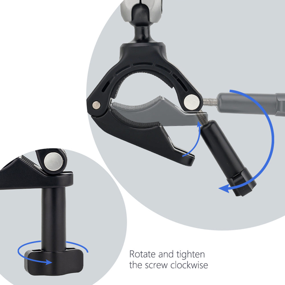 Nosilek za kolesarsko športno kamero Techsuit JX-008 za GoPro, siv