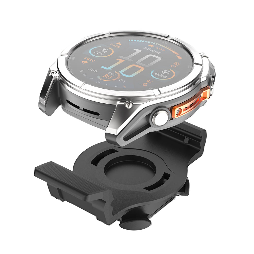 Nosilec za kolo Fixed za Garmin Watch 22mm / Edge računalnik, črn