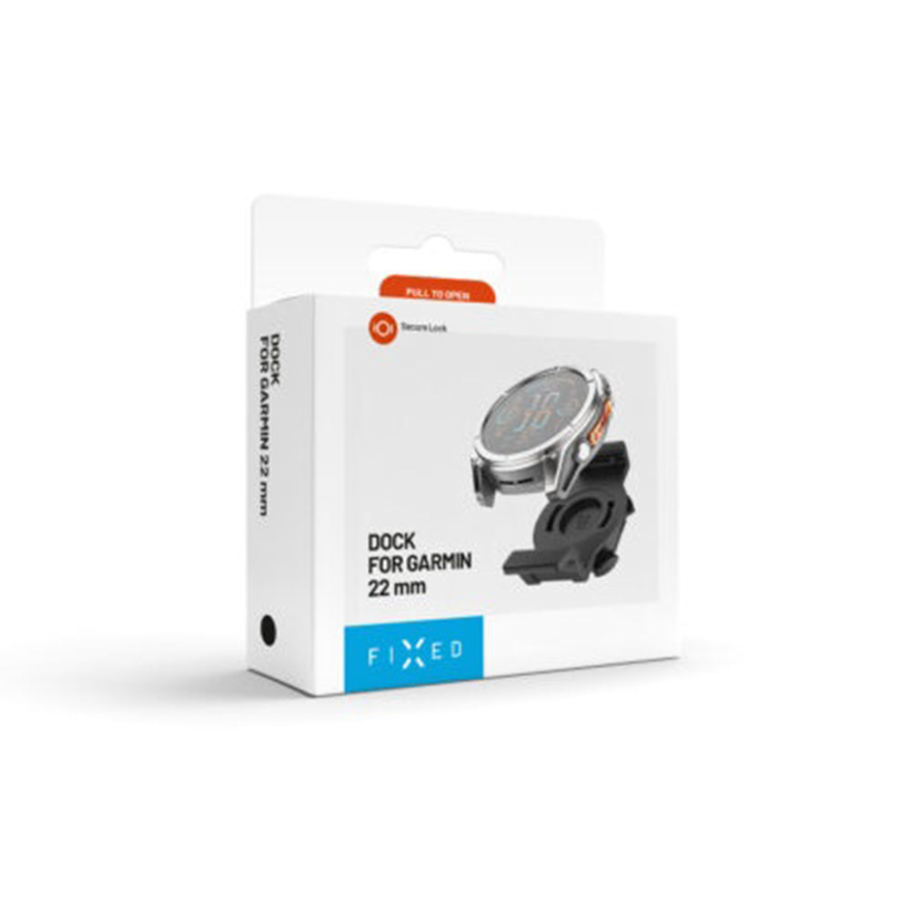 Nosilec za kolo Fixed za Garmin Watch 22mm / Edge računalnik, črn