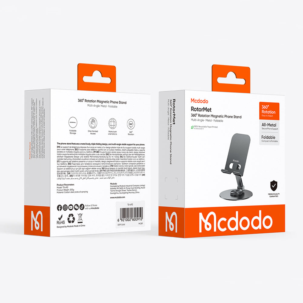 Stojalo za pisalno mizo McDodo TB-6920, sivo