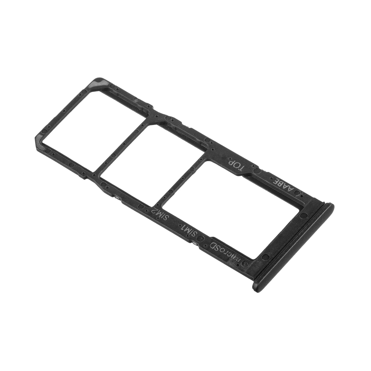 Držalo za SIM - Samsung Galaxy A12 Nacho A127 / A12 A125, črno, servisni paket GH98-46124A