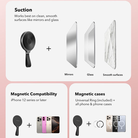 Nosilec za prstan ESR HaloLock, črn