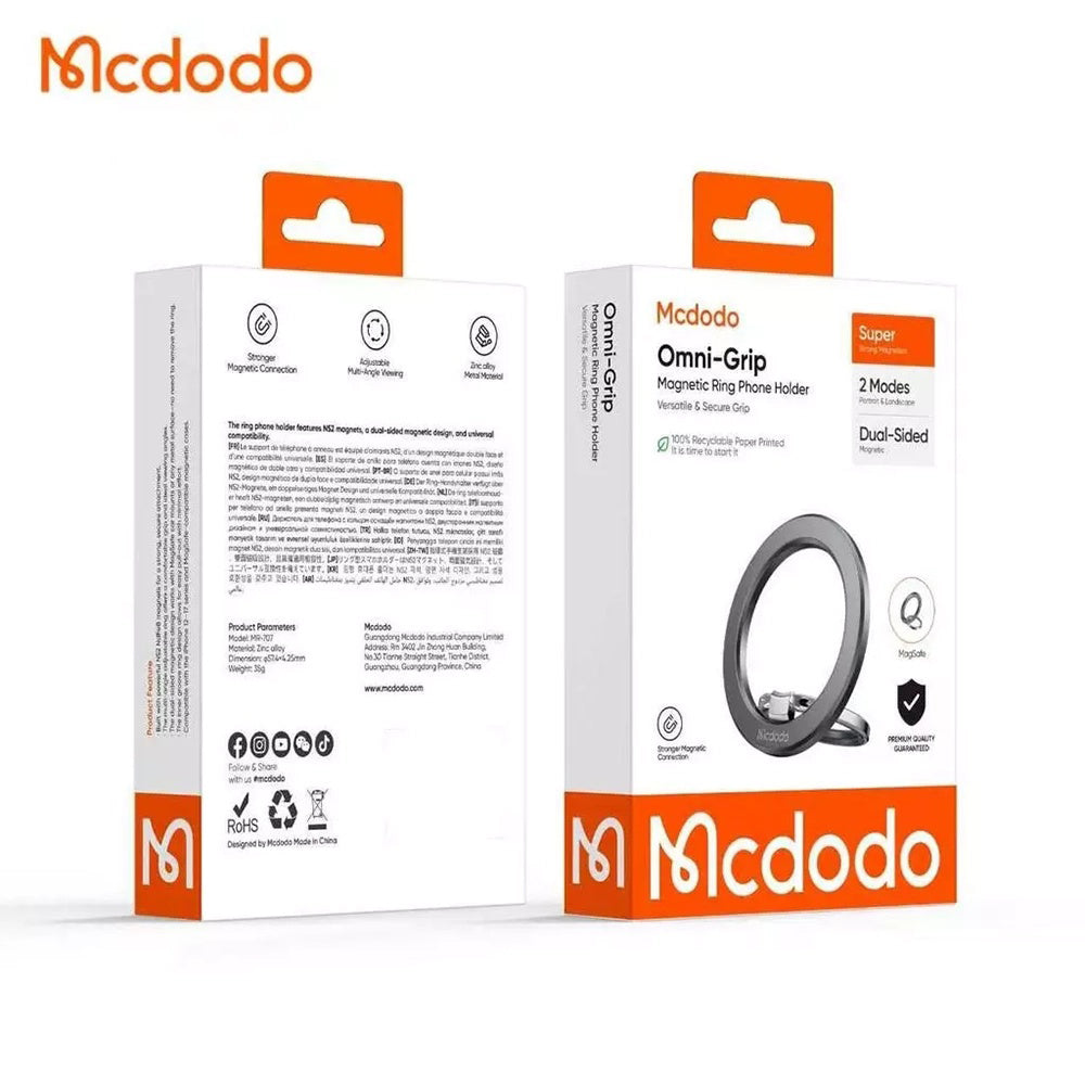 Nosilec prstana McDodo MR-7070, univerzalen, črn