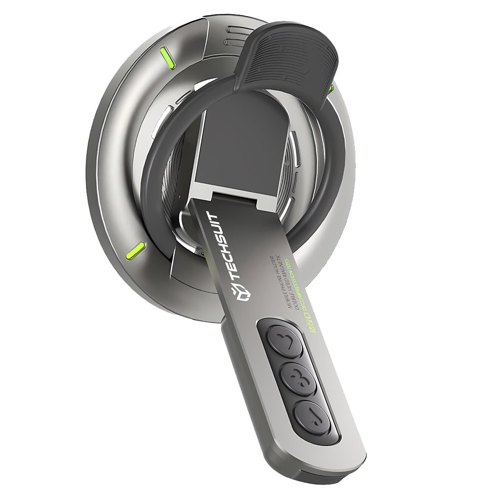 Nosilec prstan Techsuit SB1, Univerzalen, Siv
