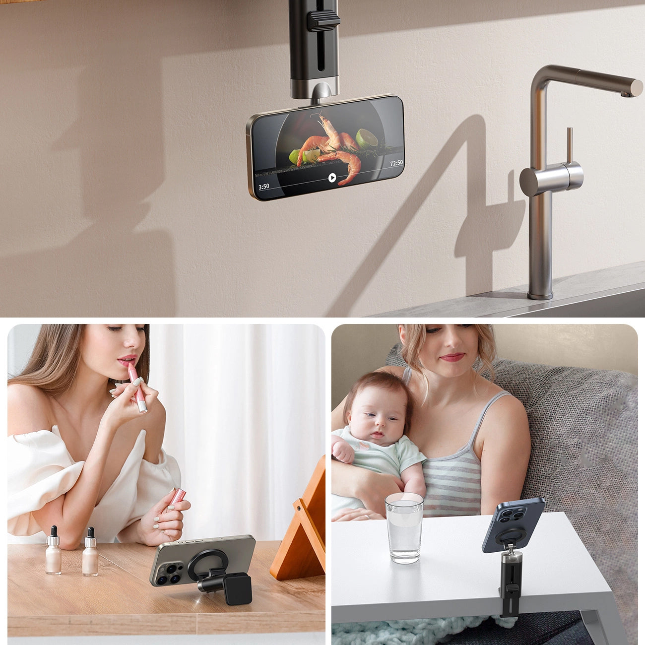 Magnetni nosilec Joyroom JR-ZS413, 4.7inch - 7inch, črn