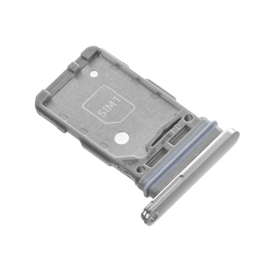 Nosilec SIM Samsung Galaxy S21 5G G991 / S21+ 5G G996, Dual SIM, srebrn